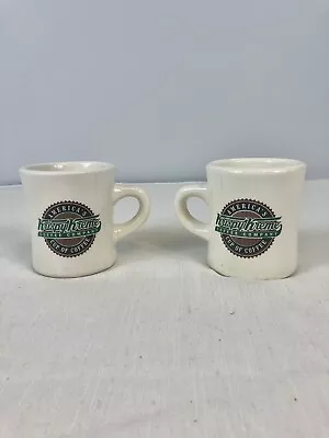 2 Vintage  Krispy Kreme  Donut 100% Arabica Heavy Restaurant Ware Coffee Mug Cup • $21.99