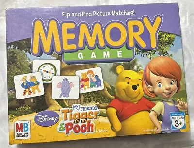 Winnie The Pooh Memory Board Game Matching Milton Bradley 2007 Complete In Box • $9.99