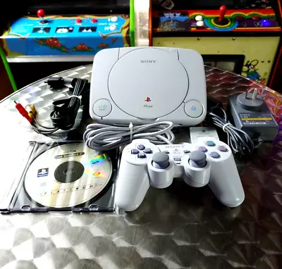 Sony Psone Playstation 1 PS1 Slim Console Bundle - Including Game + Memory Card • $109