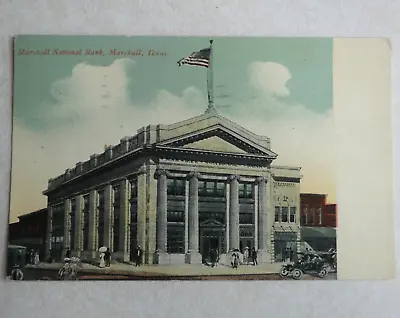 Antique Postcard Marshall National Bank Marshall Texas TX A82 • $5.99