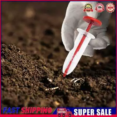 Garden Seed Sower Portable Small Seed Spreader Red For Carrot Lettuce Grass Seed • $11.87
