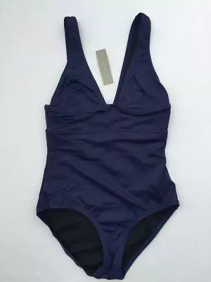 J.Crew $82 Triangle Tank 84520 BNA Brilliant Navy Size 0 Swim Suit One Piece • $32
