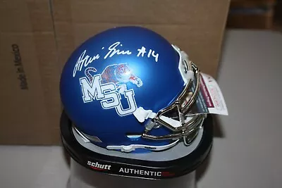 Memphis Tigers Antonio Gibson #14 Signed Schutt Mini Helmet Jsa Witness • $99.99