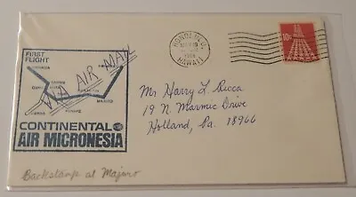 Honolulu Hawaii To Majuro Marshall Islands First Flight Airmail May 19 1968 • $12.99