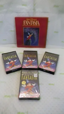 Walt Disneys Fantasia Masterpiece 4 Pc VHS 1pc Lp Records  • $250