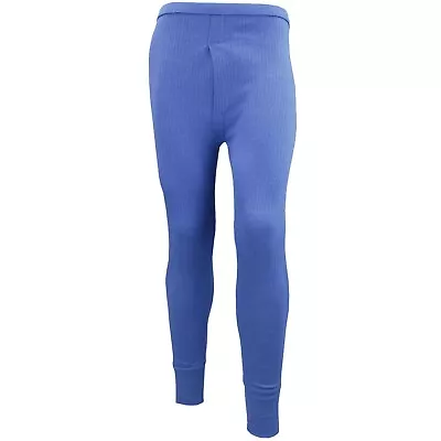 2 Pack Mens Thermal Long Johns Underwear Bottom Trouser Brushed Blue Size Medium • $6.06