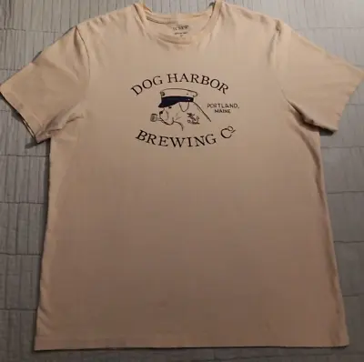 Unisex Large J.Crew Dog Harbor Brewing Co. Graphic Dog Beer Collection T Shirt • $12.50