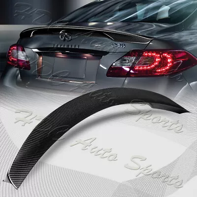 For 2011-2014 Infiniti M37 M56 M35 Q70 Carbon Fiber Rear Duckbill Trunk Spoiler • $149.99