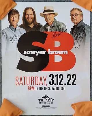 $75 • Buy Sawyer Brown Autographed 28x22 Concert Poster