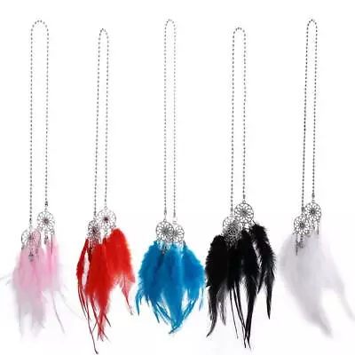 Mirror Car Ornament Car Pendant Dreamcatcher Wind Chimes Feather Dream Catcher • £3.25