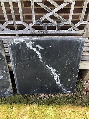 £9.99 • Buy Square Black / Grey  Marble Table Top 70cm