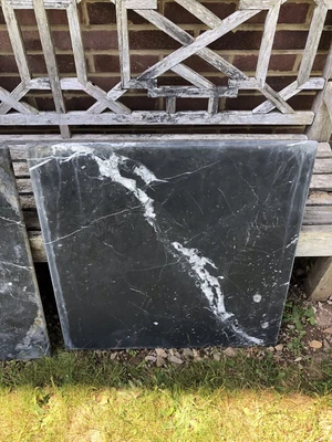 £9.99 • Buy Square Black / Grey  Marble Table Top 70cm