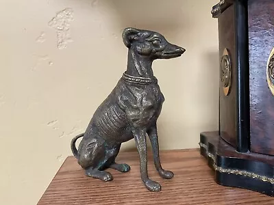 £14.75 • Buy Vtg. Brass Bronze Greyhound Whippet Dog Sculpture Figurine 5 1/2” Tall Original