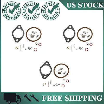 3x Carburetor Rebuild Kit Repair For 809735A1 Mercury Force 90 95 HP Outboard • $23.29