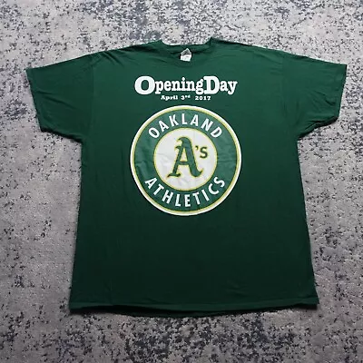 Oakland Athletics Shirt Mens 2XL XXL XXLarge As Green Baseball MLB Opening Day • $23.99