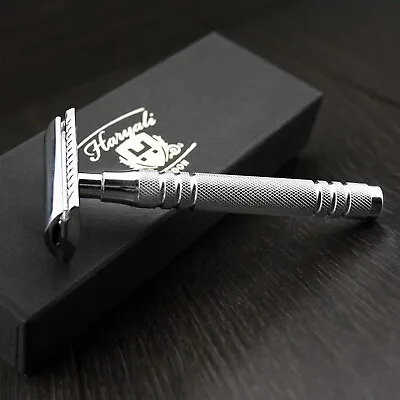 Double Edge Safety Razor Vintage Classic Shaving High Quality Mens Shaver • $14.99