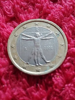 Rare 1 Euro Coin From Italy- Da Vinci 2002 R • £8.15