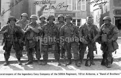 WW2 Picture Photo Dick Winters Comand Easy Company 506th PIR 101st Airborne 2510 • £5.99