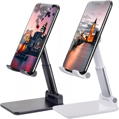 Adjustable Cell Phone Tablet Desktop Stand Desk Holder Mount Cradle Iphone Ipad • $8.99