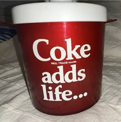 RARE VINTAGE C1960/70s ORIGINAL COCA COLA  ICE BUCKET Memorabilia Collectors • £19.99