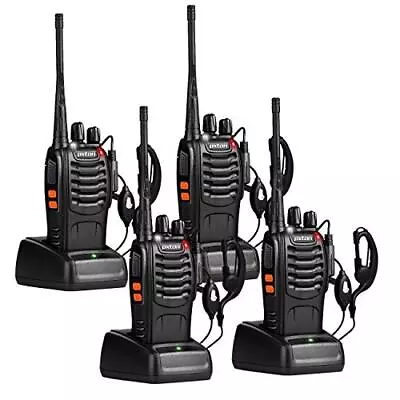 4 Pack Set Long Range Walkie Talkie 50 Mile Two Way Radio Charge Waterproof • $64.15