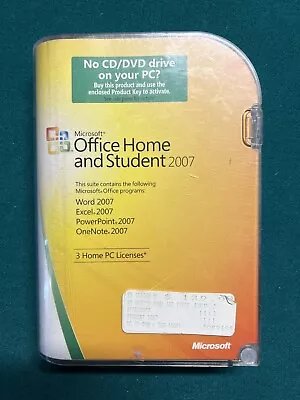 Genuine Retail Microsoft Office Home And Student 2007 3 PC Full Version W/ Key • $24.99