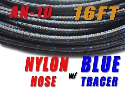 5/8  Black Nylon Stainless Steel Braided Hose (AN-10) Fuel/Oil/Water + 16ft E85 • $81.42