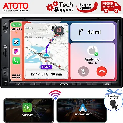 ATOTO F7 XE 7in Car Stereo Double DIN - Wireless CarPlay & Android AutoSiriusXM • $159.20