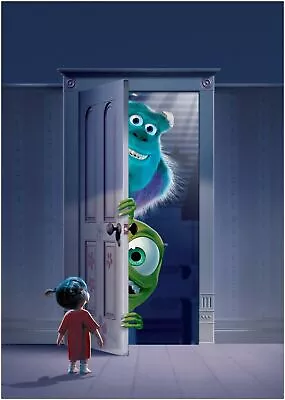 378827 Monsters Inc Classic Movie WALL PRINT POSTER CA • $28.17