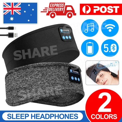 $13.95 • Buy Wireless Bluetooth 5.0 Stereo Eye Mask Headphones Earphone Sleep Music Headband