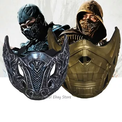 2021 Mortal Kombat SCORPION Sub-Zero Resin Mask Helmet Halloween Cosplay Props • $39.61