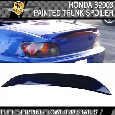 Fits 00-09 Honda S2000 AP2 Rear Trunk Spoiler ABS Painted Navy Blue Pearl #B523P • $81.99