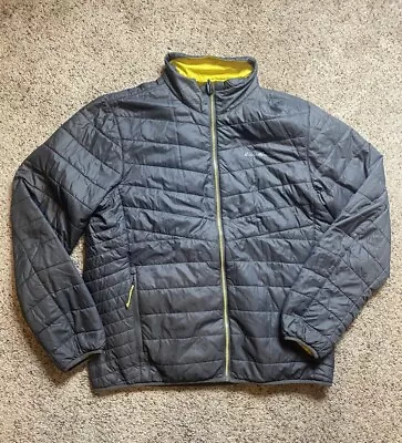 Eddie Bauer First Ascent Men’s Black Reversible Down Puffer Jacket Size Large • $50