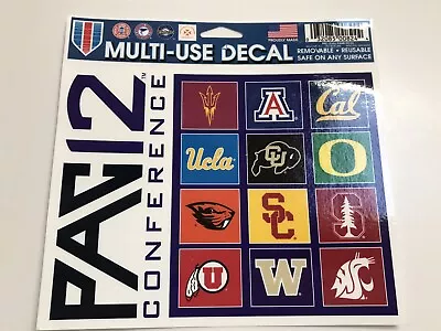 Pac 12 Conference Multi Use Decal Cal Stanford USC UCLA Oregon OSU Utah-RARE/NEW • $28.88