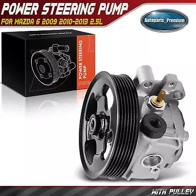 New Power Steering Pump With Pulley For Mazda 6 2009 2010 2011 2012 2013 L4 2.5L • $74.99