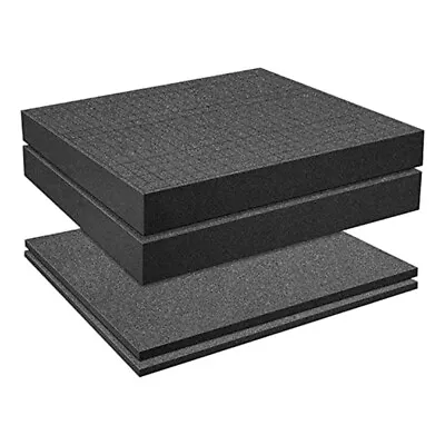 Grid Foam Cube-Foam 2 Pieces 300x300x50mm/2 Pieces 300x300x10mm Tool Box6542 • $18.70