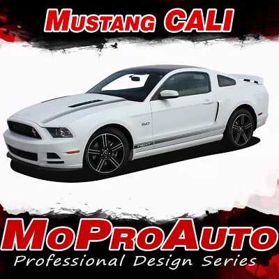 CALIFORNIA SPECIAL GT/CS Rocker Hood Vinyl Stripe Decal Graphic 2013 Mustang L26 • $93.49