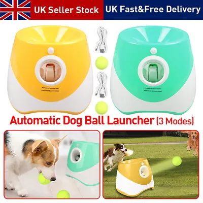 Dog Automatic Ball Launcher Convenient Pet Ball Thrower Interactive Game UK New • £64.99