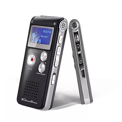 16GB Digital Voice Recorder Voice Activated Recorder With Playback 3072KBPS U... • $38.62