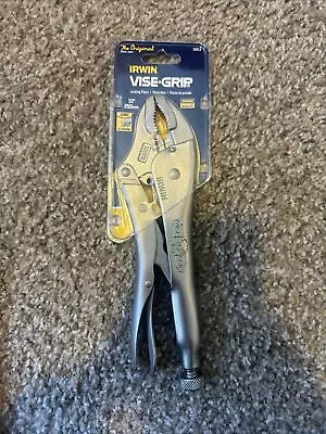 Irwin 0502L3 Vise Grip 10  Curved Jaw Locking Pliers With Wire Cutter • $18