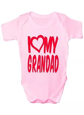 I Love My Grandad Boys Girls Baby Babygrow Gift 0 - 18 Months • £7.50