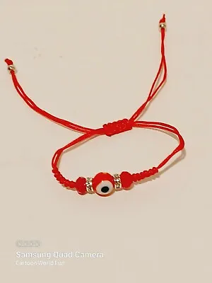 2 Evil Eye Kids Protection  Bracelet Pulsera Ninos Mal De Ojo Red New  • $8.95