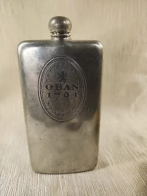 Vintage Pewter Flask Registered West Highland Malt Oban 1794 Made In Sheffield  • $31.31