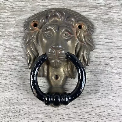 Vintage Brass Lion's Head Door Knocker Antique • $29.99