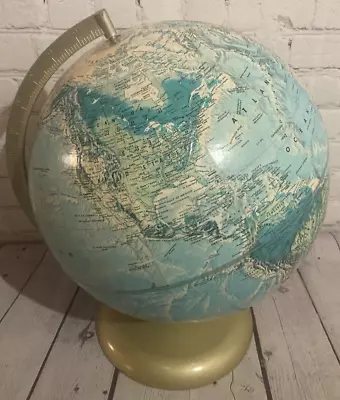 Vintage Rand McNally World Portrait Globe Soviet Union With Metal Base VGC Rare • $98.99