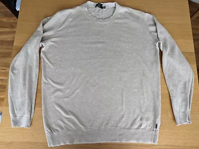 Hugo Boss Linen Blend Slim Fit Sweatshirt Jumper (2xl Fits 3xl) • £6.90