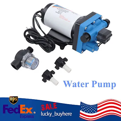 Self Priming Water Pressure Diaphragm Pump 55 PSI For Home Caravan Marine 110V • $65.56
