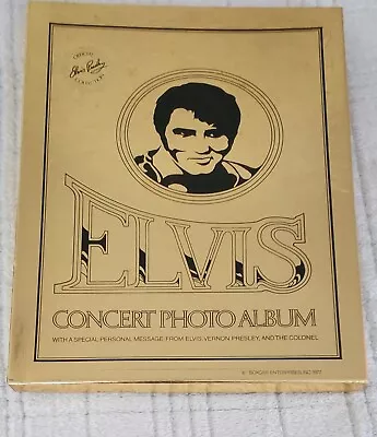 Official Elvis Presley 1977 Gold Concert Photo Album Official Collection Book • $32