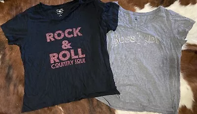 Rock And Roll & Boss Lady Idyllwind Brand By Miranda Lambert Tees Large • $7.95