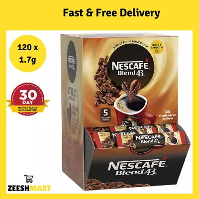 Nescafe Blend 43 Instant Coffee Sticks Sachets Medium Roast Office 1.7g X 120 Pk • $33.80